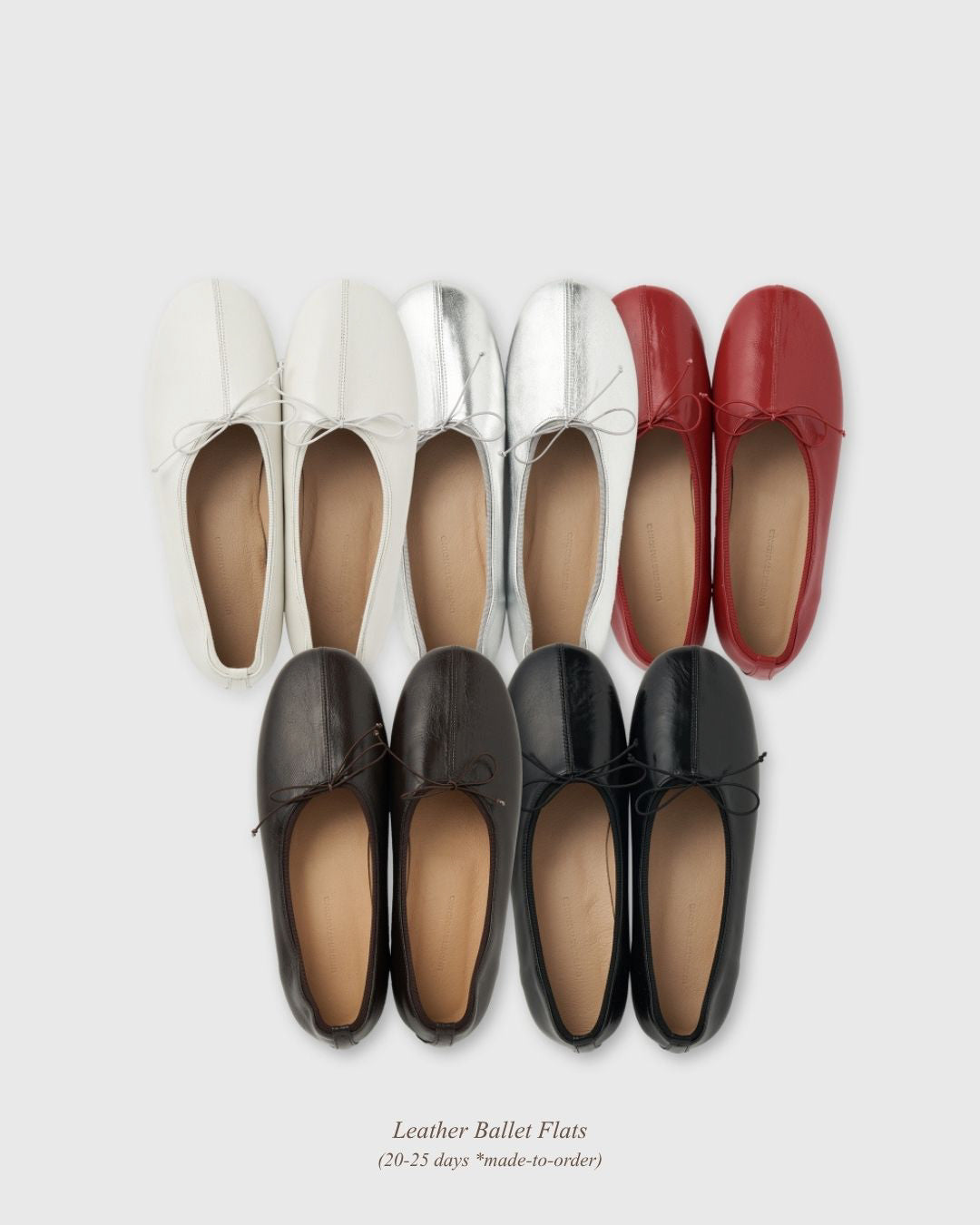 Classic Red Italian Leather Flats