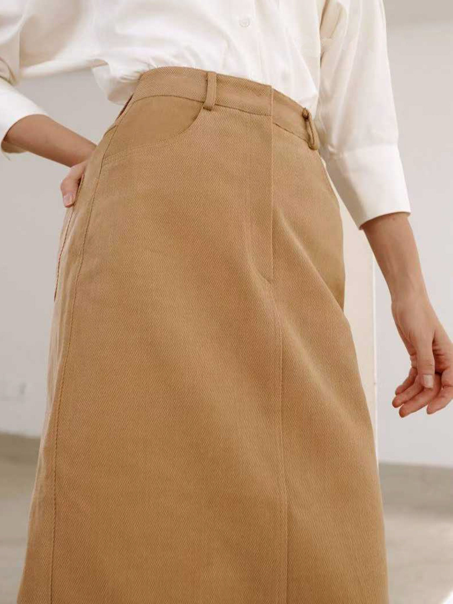 Cotton Peach Skirt