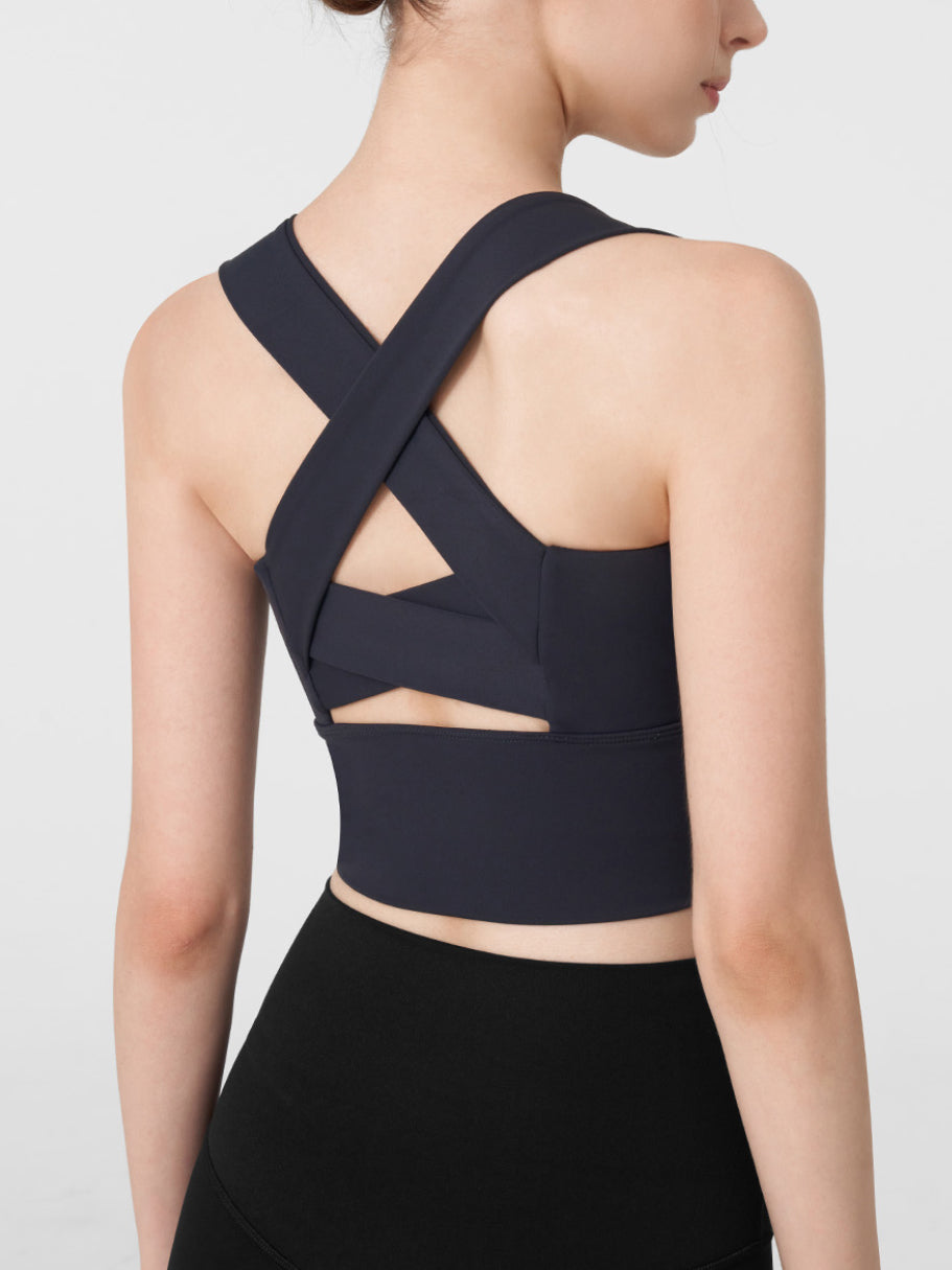 Viora Cross Back Bra Top