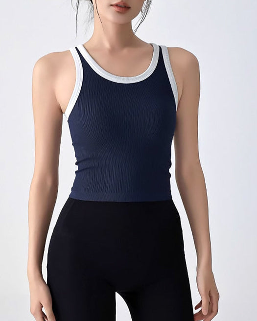 Pie Line Sleeveless Top