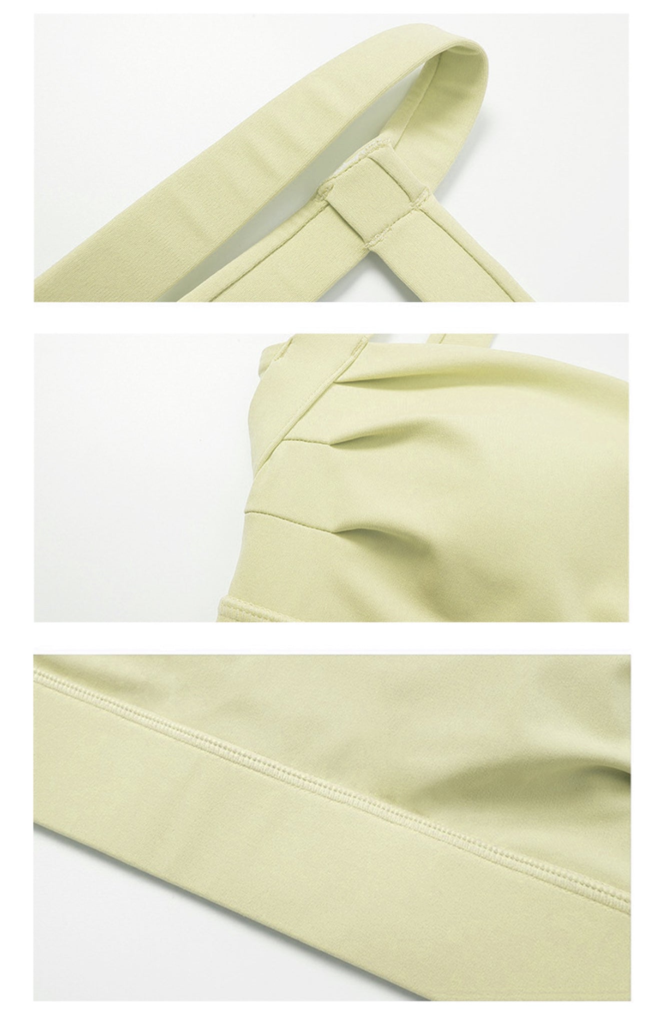 Half Back Open Bra Top [Lemon Lime ]
