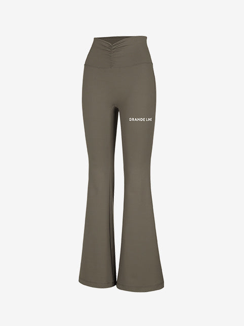 Eltouch shirring bootcut pants