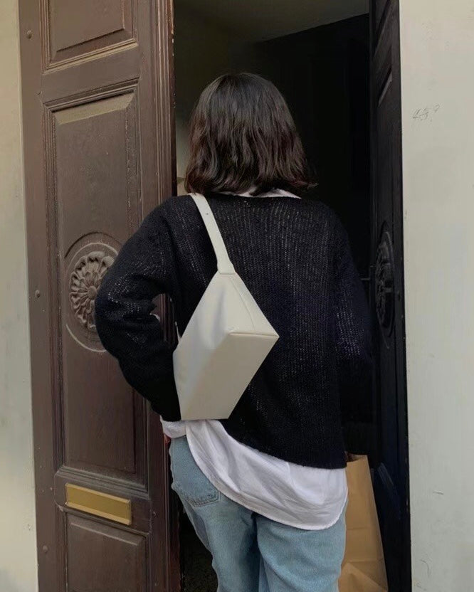 Milky Nylon Box Bag [Fitting Sales]