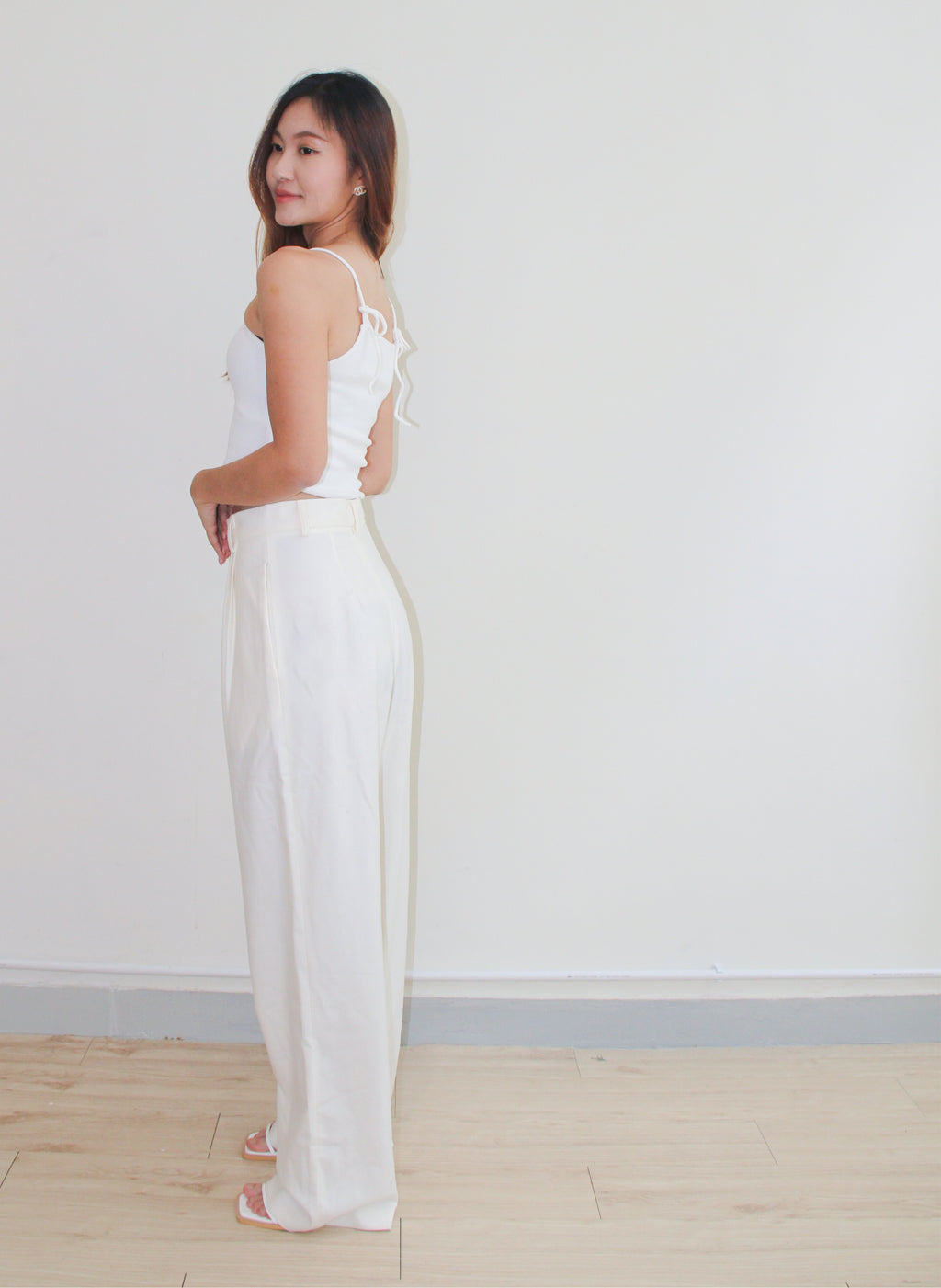 Ivory Tuck Trousers