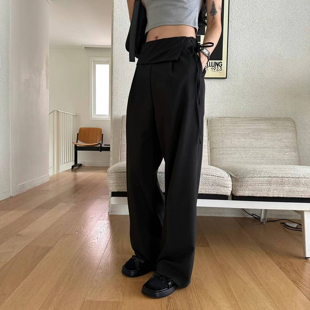Turndown Waistband Trousers