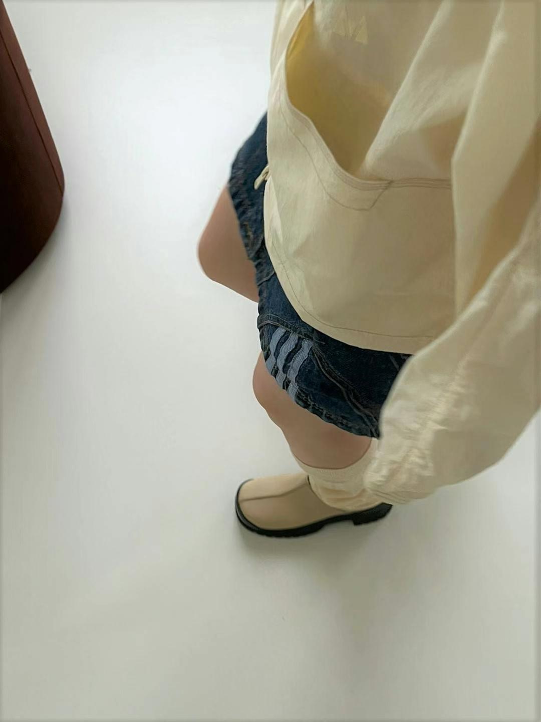橡膠圓頭厚底鞋